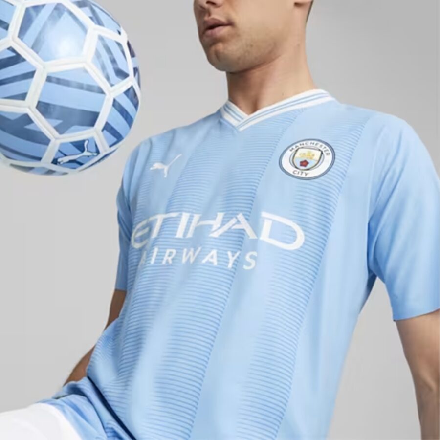 áo puma manchester city 2324 authentic home jersey ‘light blue’ 770437-01