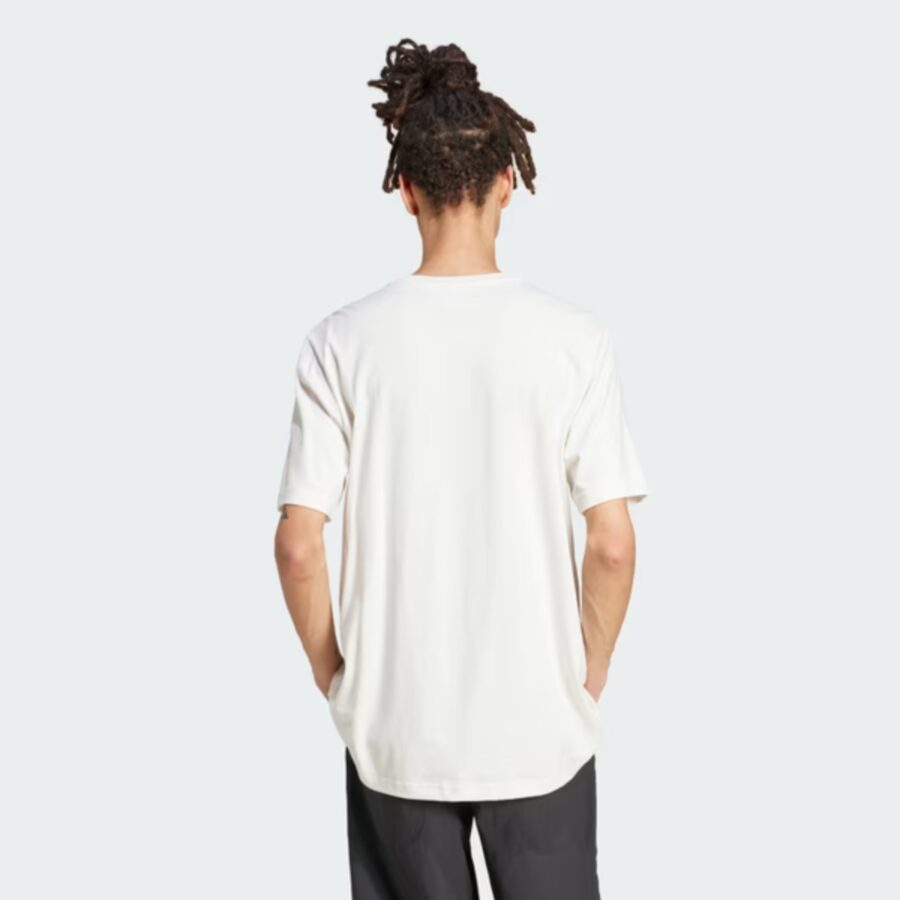 áo adidas t-shirt q12 monogram nam 'cloud white' jp4415