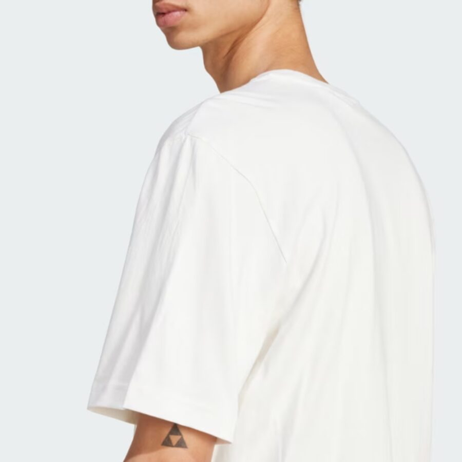 áo adidas t-shirt q12 monogram nam 'cloud white' jp4415