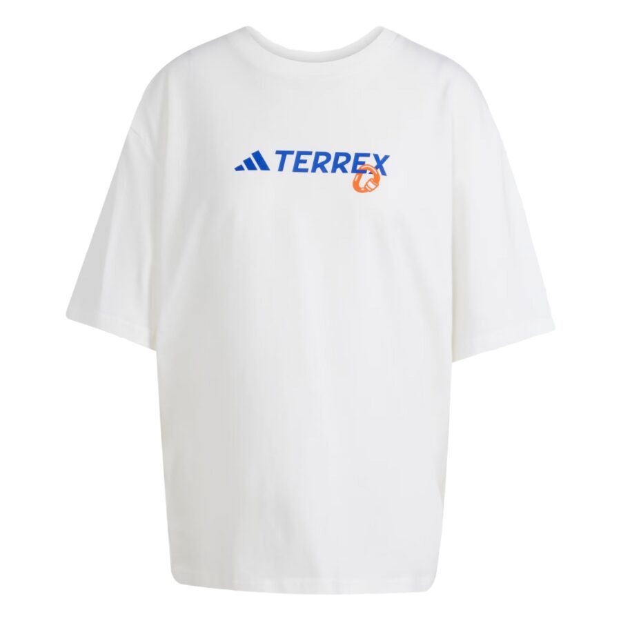 áo adidas t-shirt leo núi terrex hoạ tiết nữ 'white' ji9157