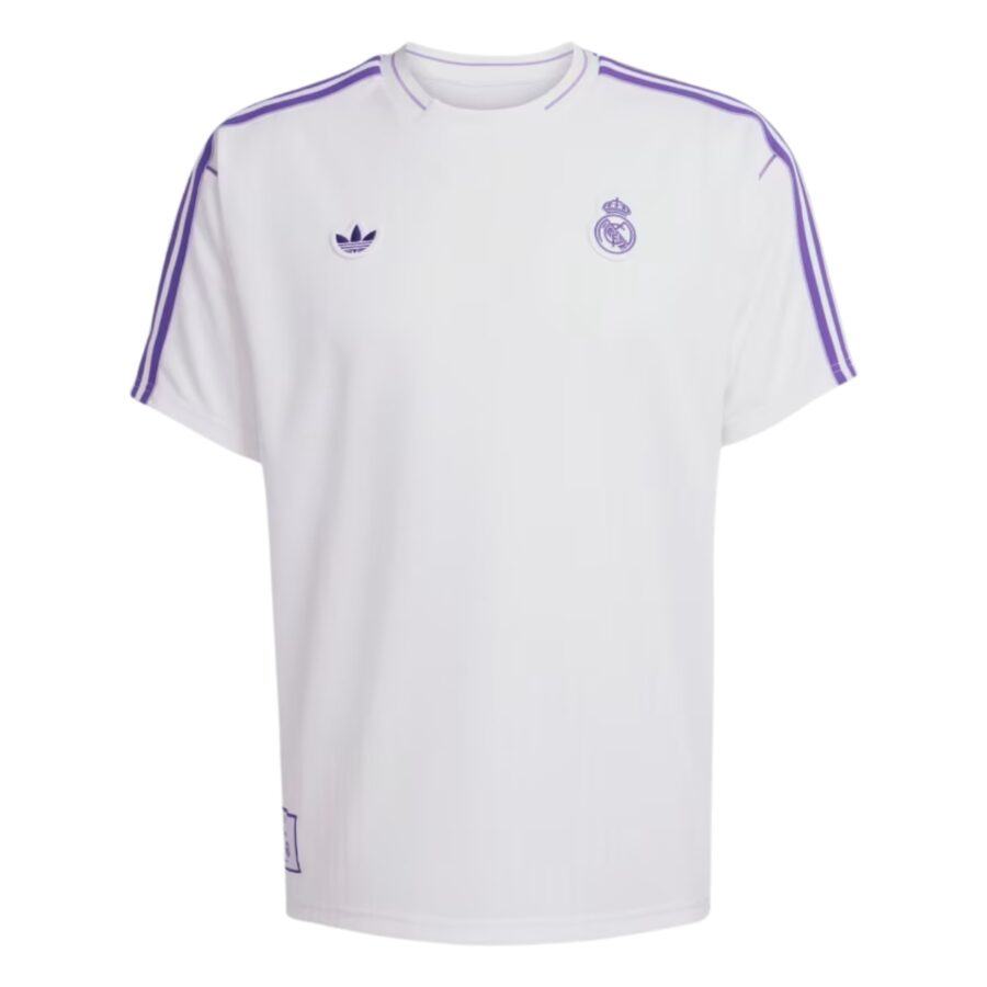 áo adidas jersey bóng đá real madrid terrace icons unisex 'white' jf2581