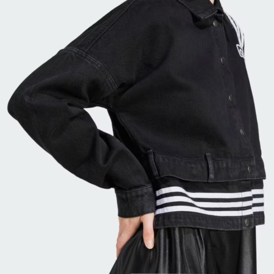 áo adidas khoác bò denim adibreak 2 trong 1 nữ 'true black denim' jj3095