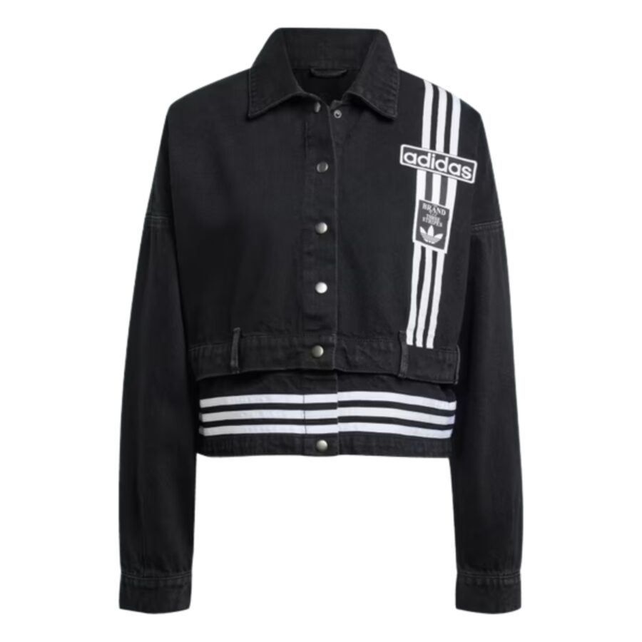 áo adidas khoác bò denim adibreak 2 trong 1 nữ 'true black denim' jj3095