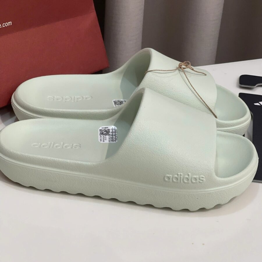 dép adidas adilette lumia linen green jq7459