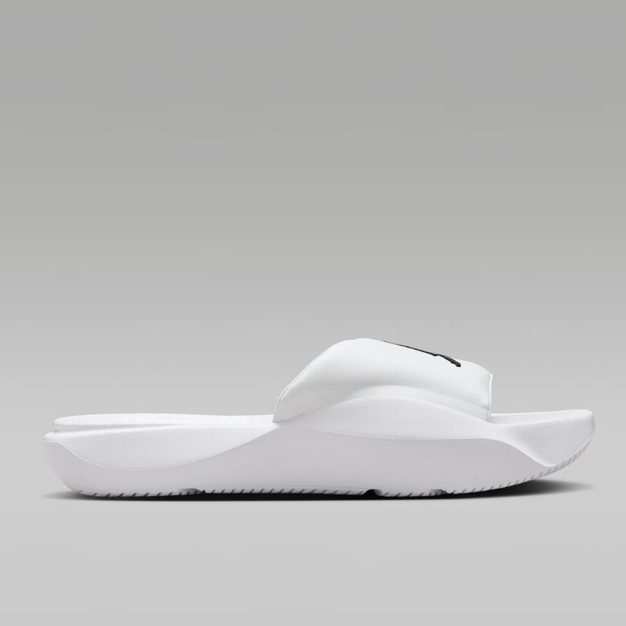 dép jordan franchise slide white black hf3263-100