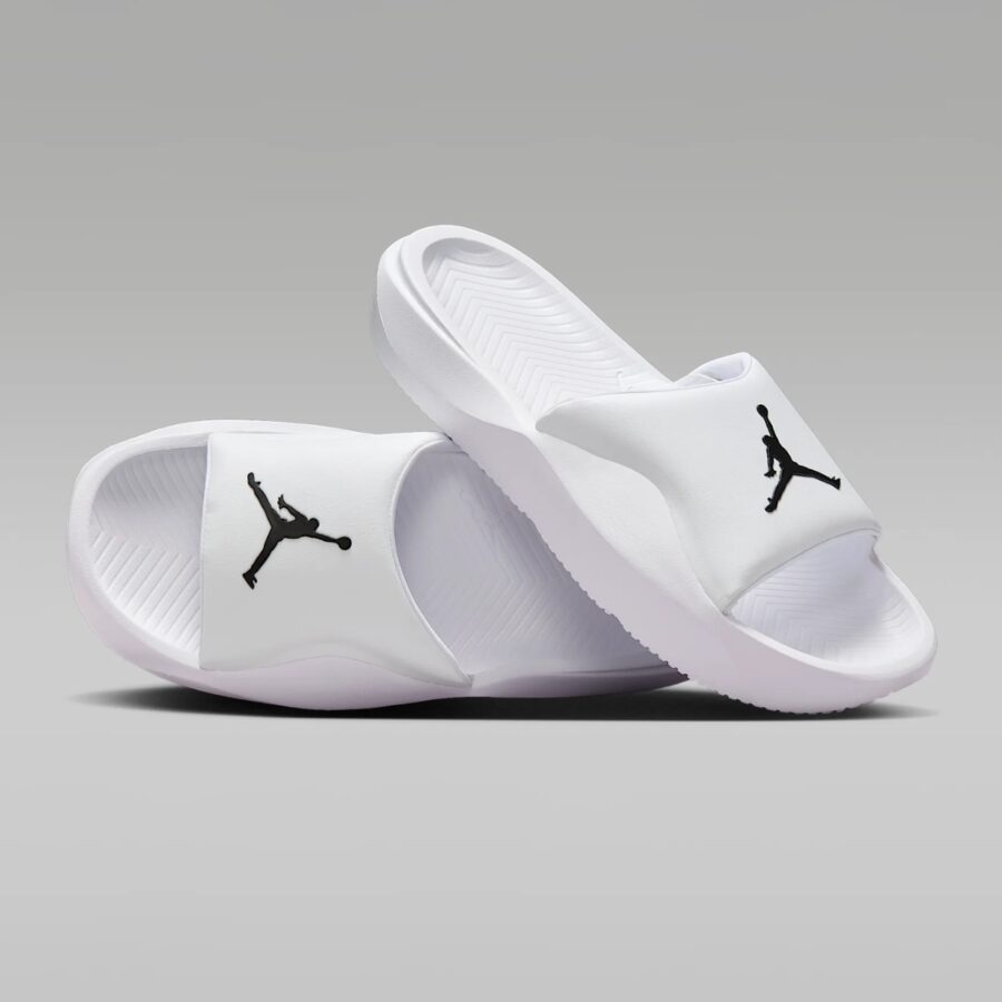dép jordan franchise slide white black hf3263-100