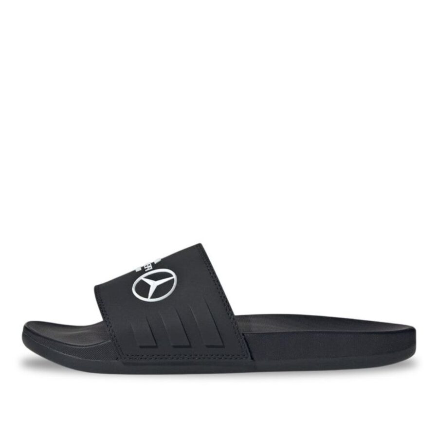 dép adidas quai ngang mercedes amg petronas f1 adilette 'core black' jr1070