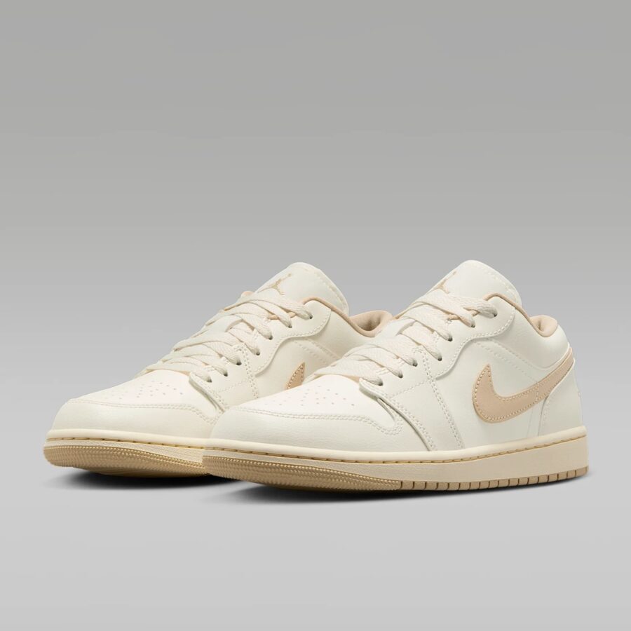 giày air jordan 1 low 'sail tan' dc0774-112