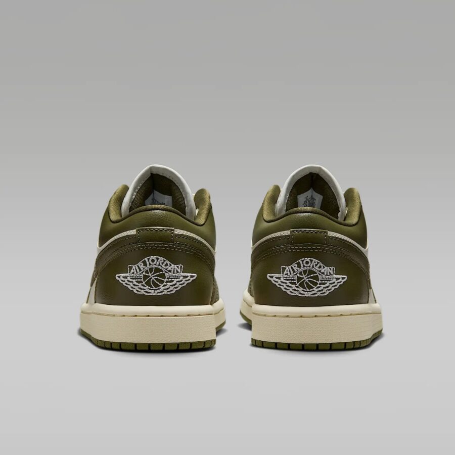 giày air jordan 1 low wmns medium olive dc0774-122