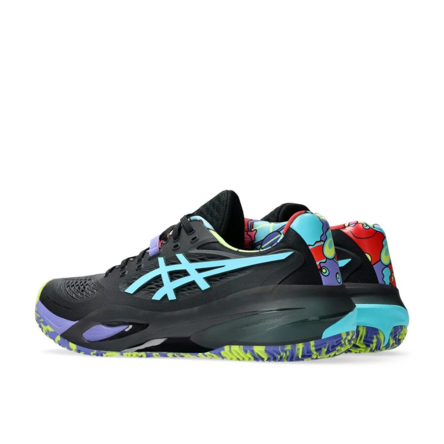 giày asics gel-resolution x padel l.e. 'black energy aqua' 1041a503-002