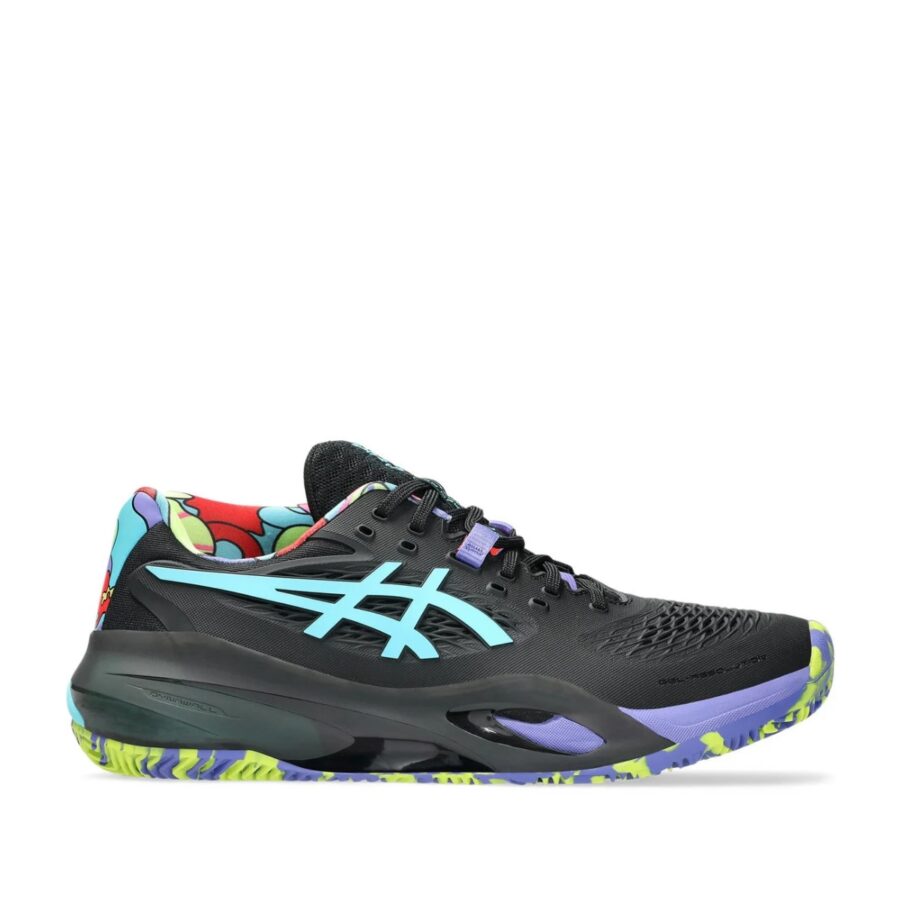 giày asics gel-resolution x padel l.e. 'black energy aqua' 1041a503-002