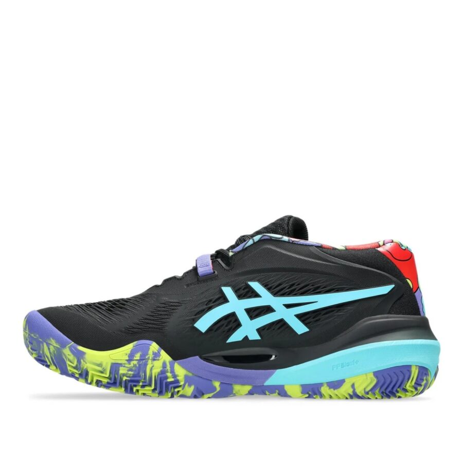 giày asics gel-resolution x padel l.e. 'black energy aqua' 1041a503-002