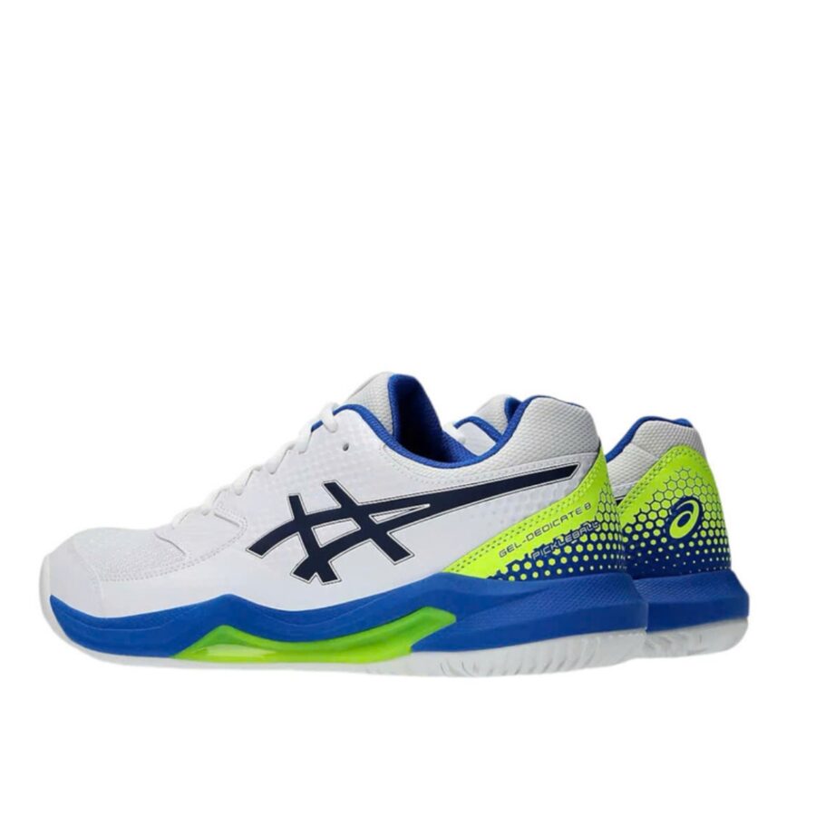 giày asics gel dedicate 8 'white black' 1041a409-103