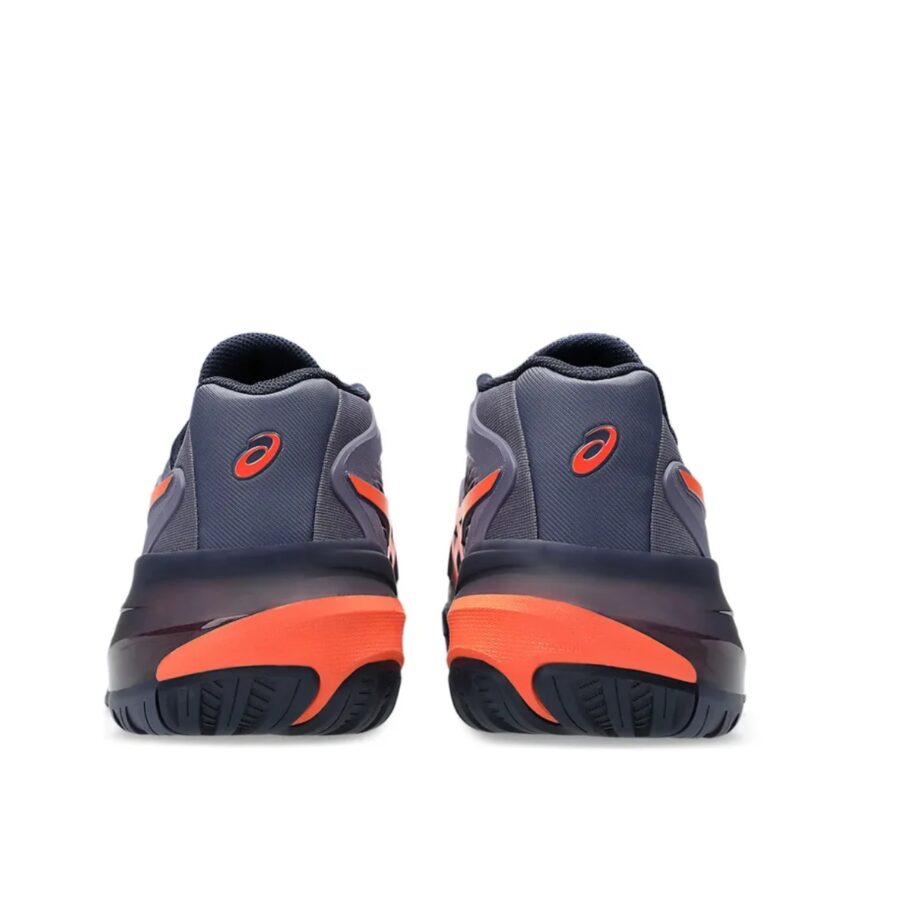 giày tennis/pickleball asics gel resolution x greyish purple nova orange 1041a487-500