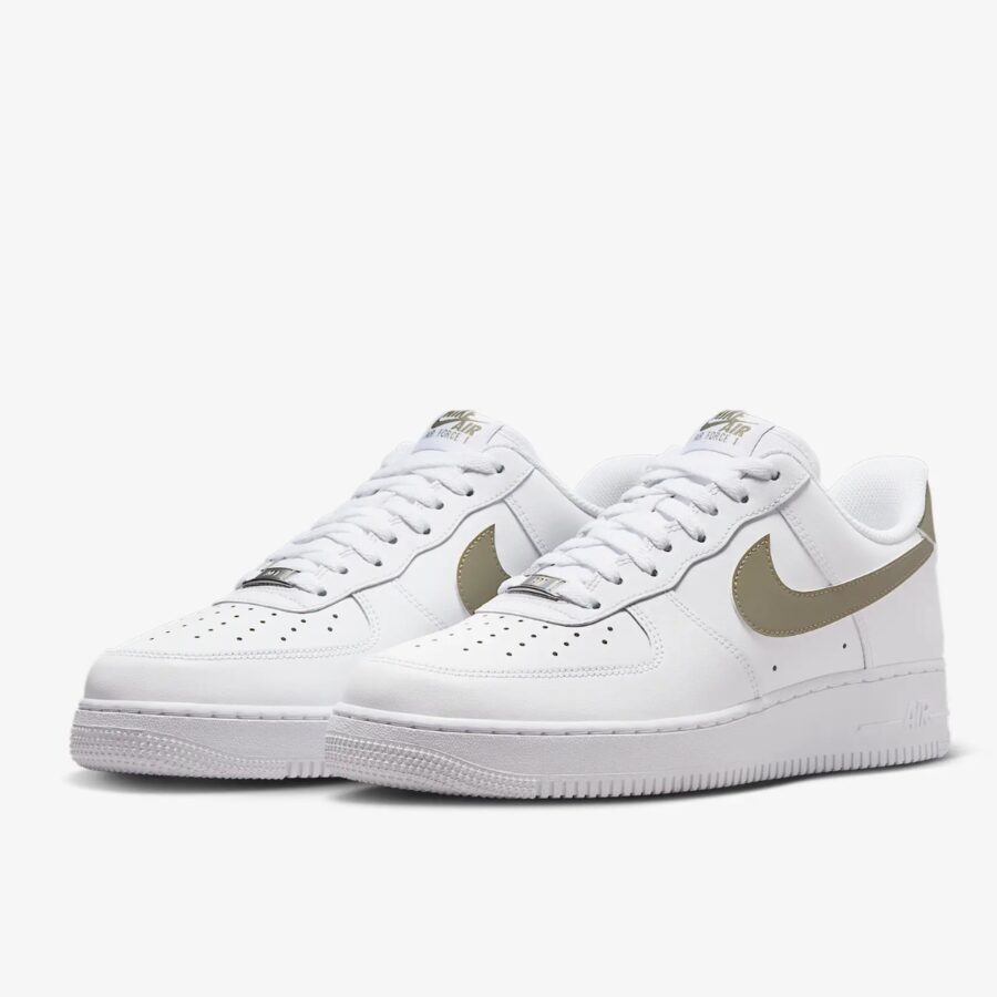 giày nike air force 1 07 af1 white neutral olive fj4146-116