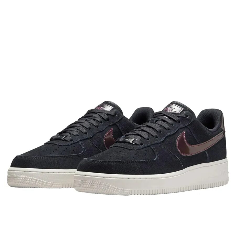 giày nike air force 1 low womens 'black dark raisin' hj4401-002