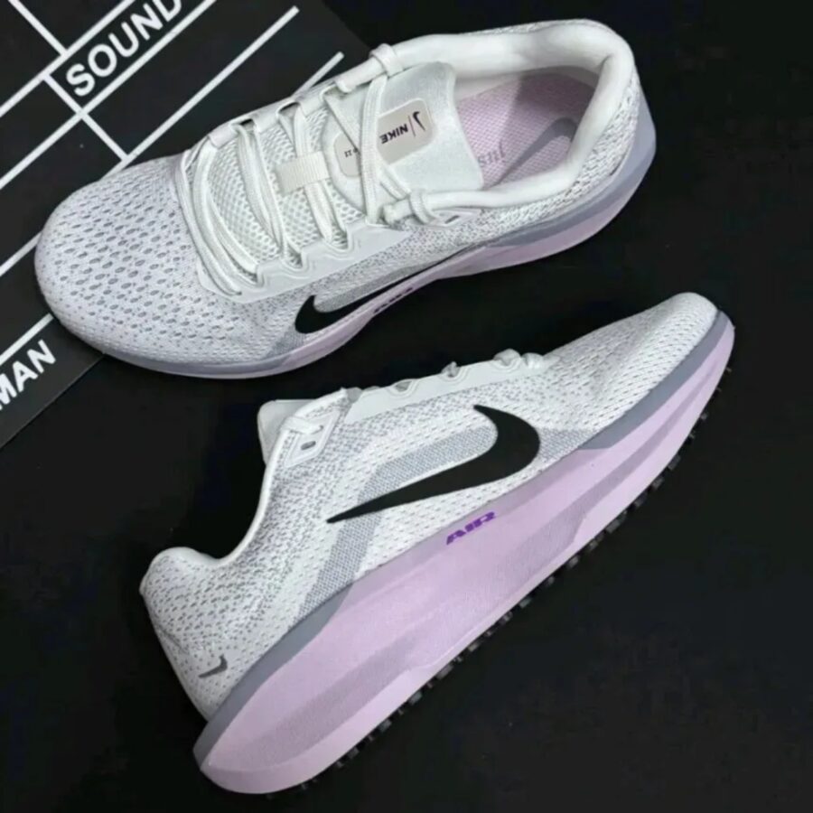 giày nike air winflo 11 white cement grey bold berry fj9510-104