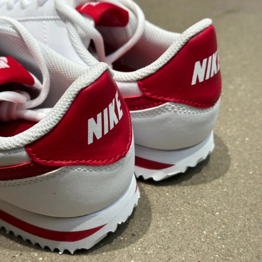 giày nike cortez basic sl gs ‘white gym red’ 904764-101