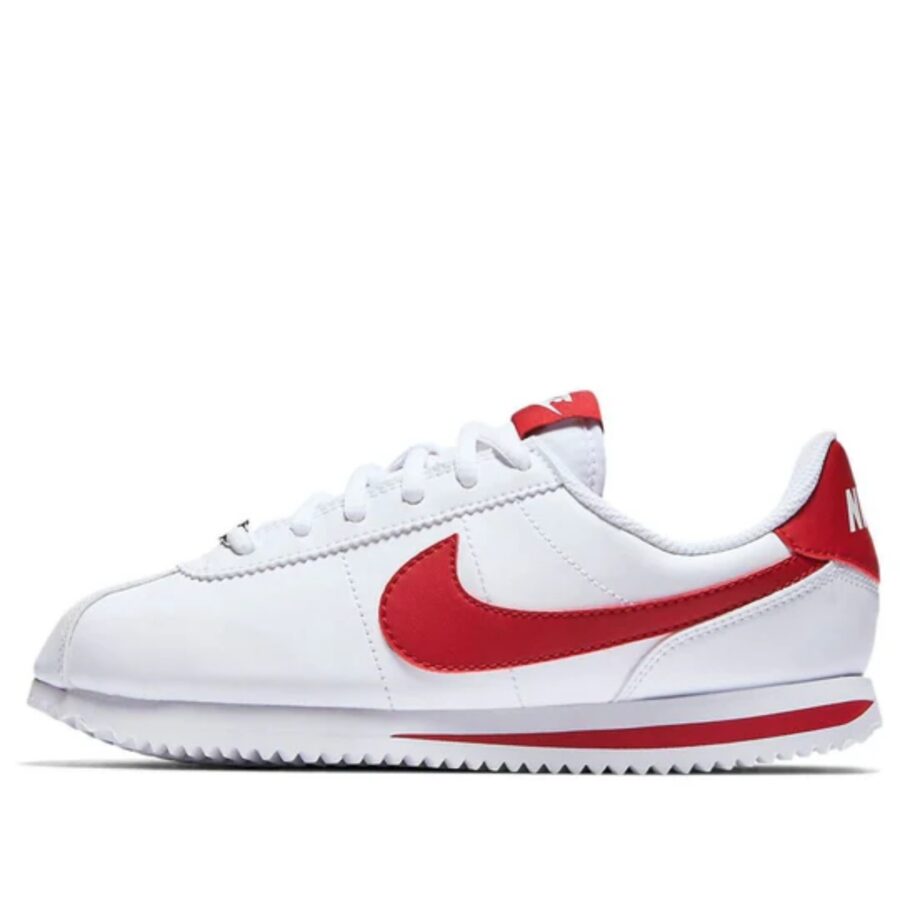 giày nike cortez basic sl gs ‘white gym red’ 904764-101