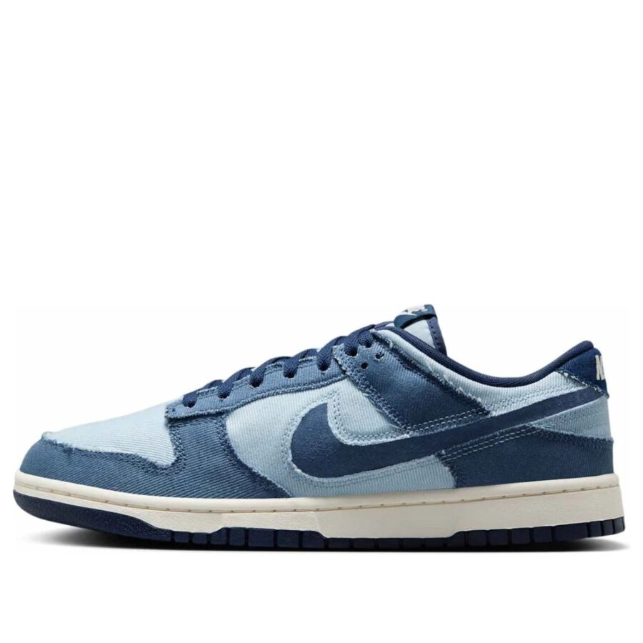 giày nike dunk low 'light armory blue denim' hf3141-400