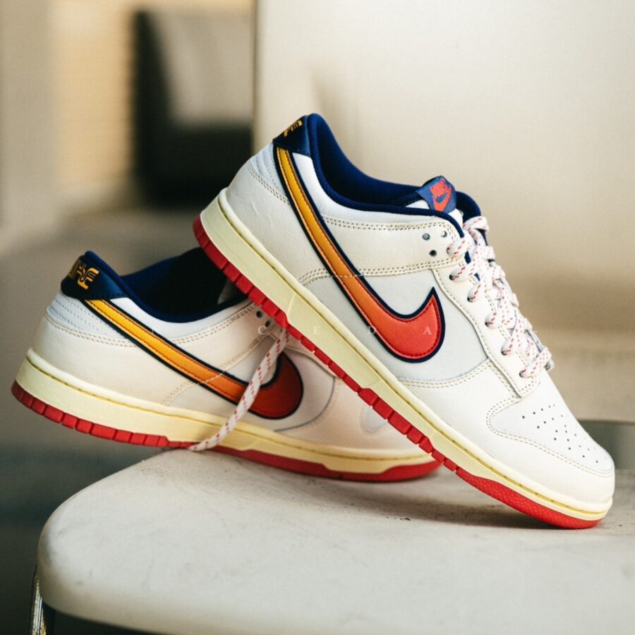 giày nike dunk low 'retro pack sail navy' hv5749-110