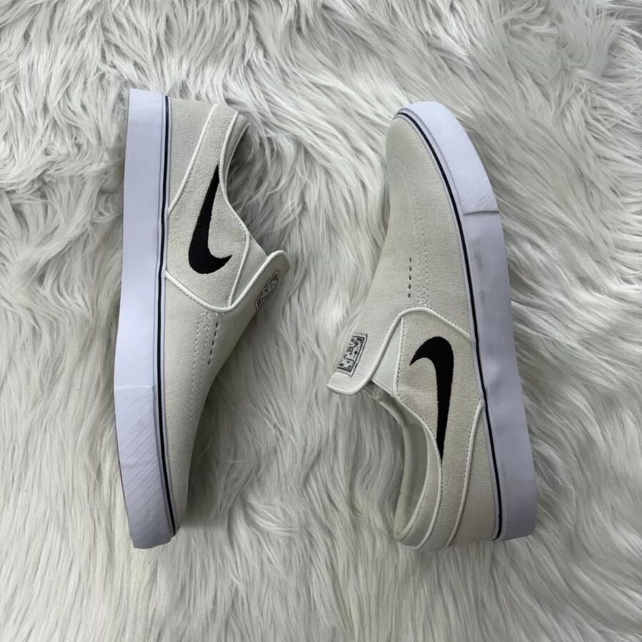 giày nike sb janoski+ slip low mens skate shoes white fn5893-100