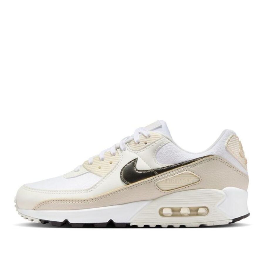giày nike women's air max 90 'white flat pewter' hm8128-101