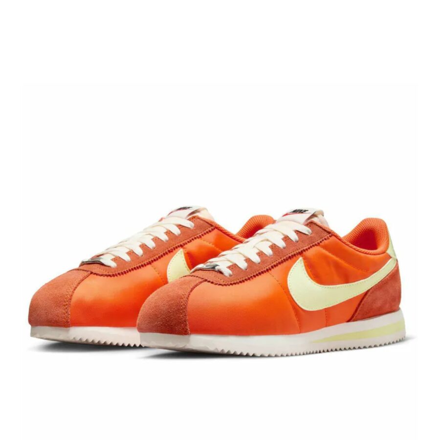 giày nike women's cortez textile orange hj9612-800