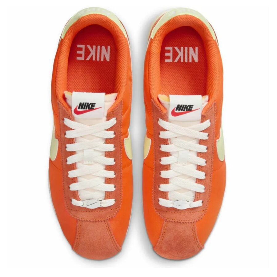 giày nike women's cortez textile orange hj9612-800