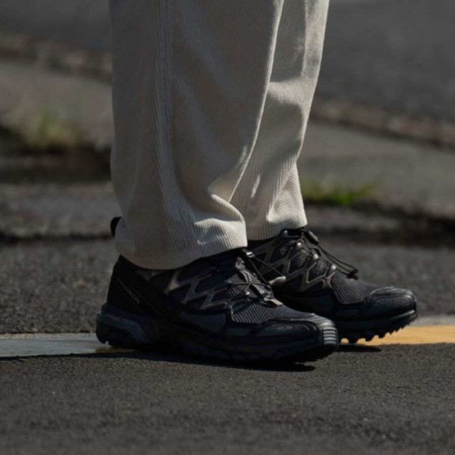 giày salomon acs + seasonal 'asphalt black flcn' l47568600