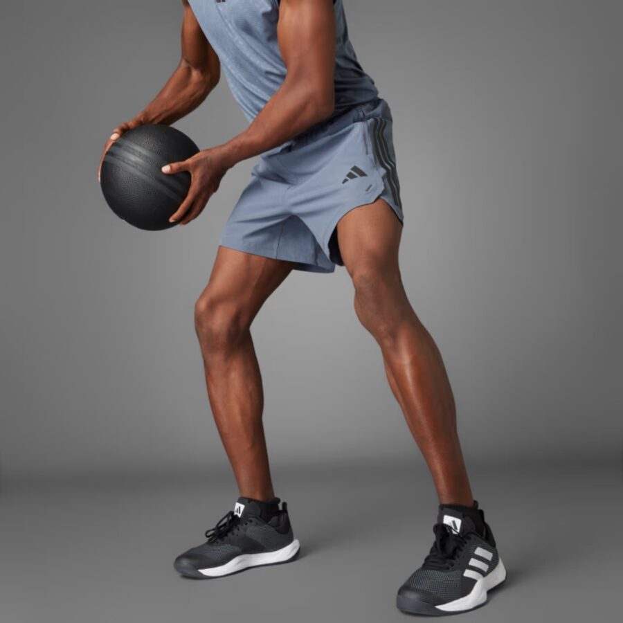 quần adidas power 3-stripes shorts grey je8236