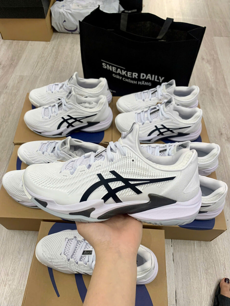 giày asics court ff 3 ‘white black’ 1041a370-100