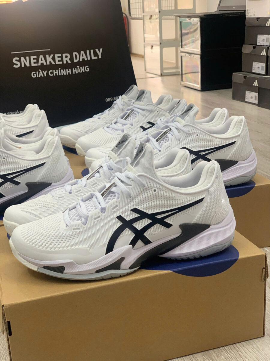 giày asics court ff 3 ‘white black’ 1041a370-100