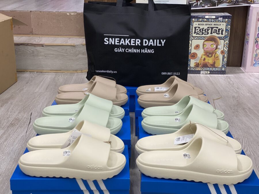 dép adidas adilette lumia linen green jq7459