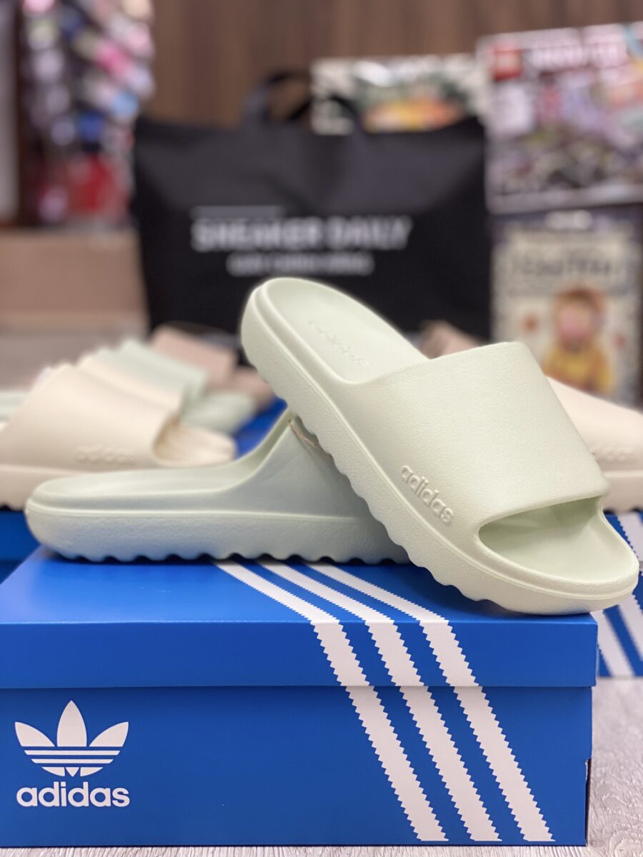 dép adidas adilette lumia linen green jq7459