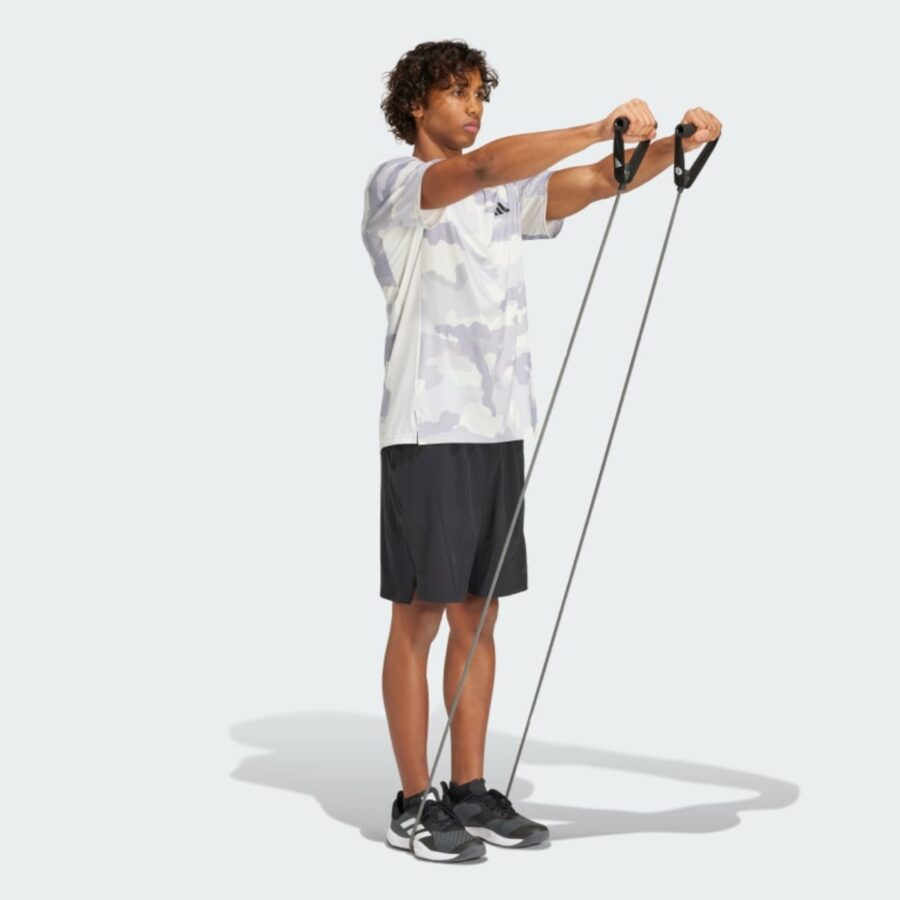 áo adidas t-shirt tập luyện camo train essentials nam 'chalk white' iw8492