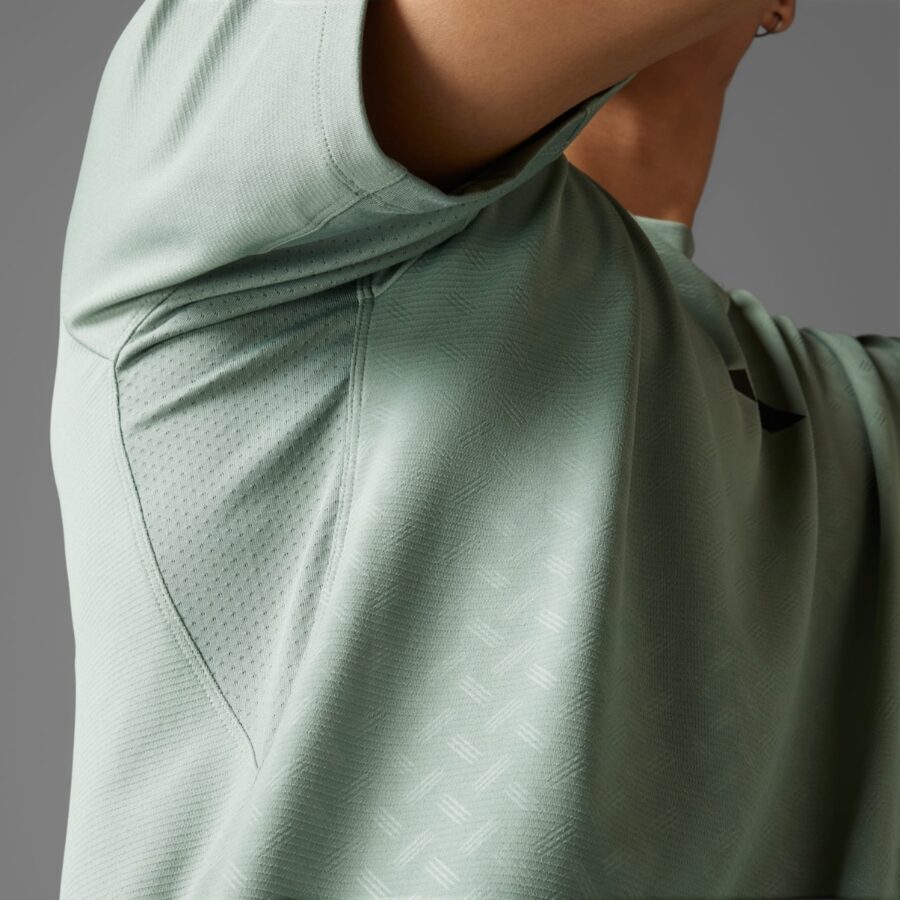 áo adidas t-shirt tập luyện power 3 sọc nam 'silver green' ji8214
