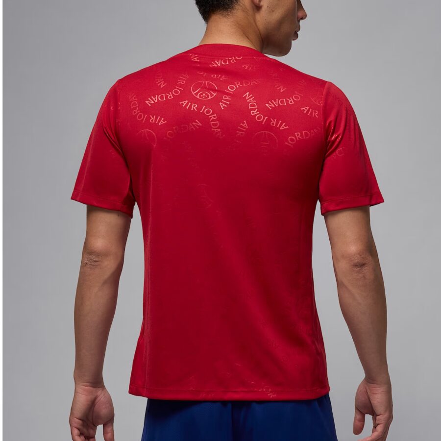 áo jordan paris saint-germain academy pro fourth men's dri-fit football short-sleeve pre-match 'red' hj2987-659