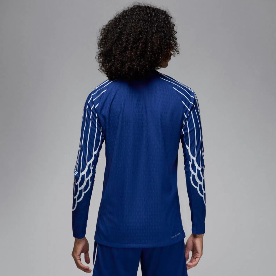 áo jordan paris saint-germain men's long sleeve football jersey 'blue' hj7322-493
