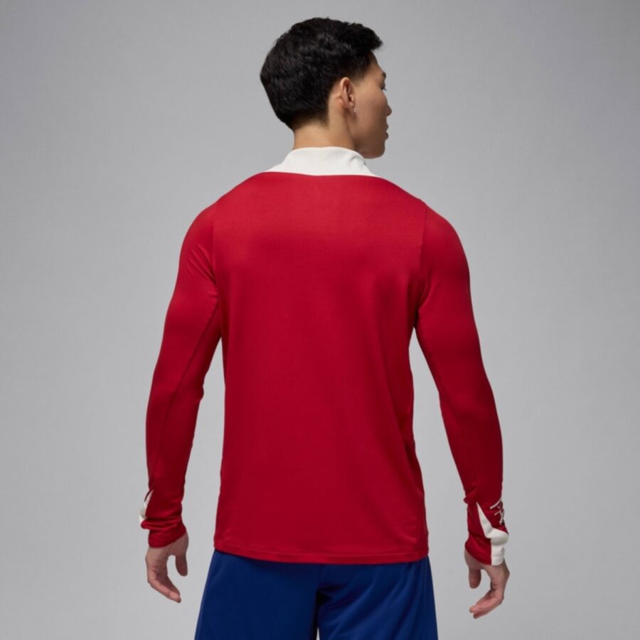 áo jordan paris saint-germain strike fourth men's dri-fit football knit drill 'red' hj3395-660