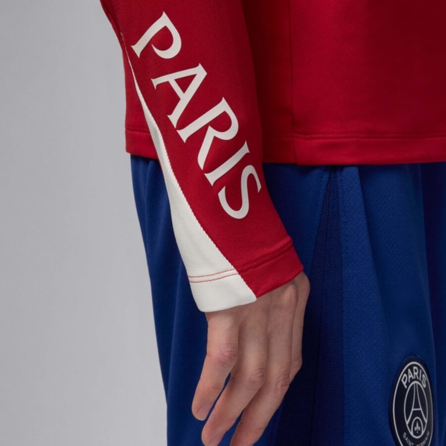 áo jordan paris saint-germain strike fourth men's dri-fit football knit drill 'red' hj3395-660