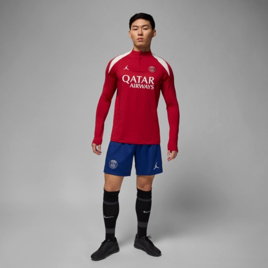 áo jordan paris saint-germain strike fourth men's dri-fit football knit short-sleeve 'red' hj3389-660