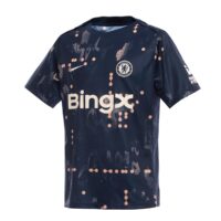 áo nike chelsea fc academy pro se men's nike dri-fit soccer pre-match short-sleeve 'obsidian' hj2502-452