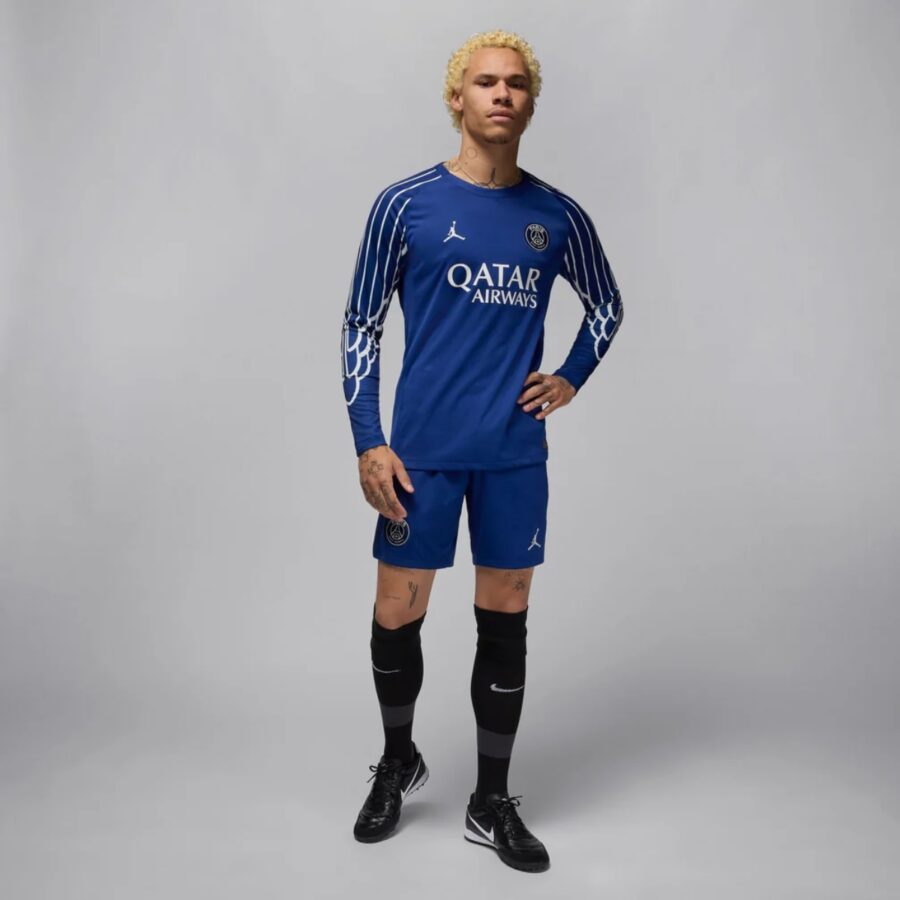 áo jordan paris saint-germain 2425 fourth longsleeve jersey 'blue void' hj0867-493
