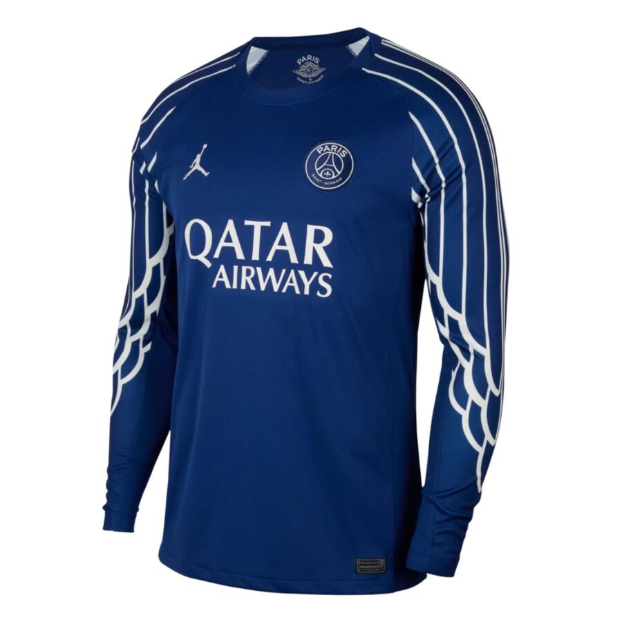 áo jordan paris saint-germain 2425 fourth longsleeve jersey 'blue void' hj0867-493