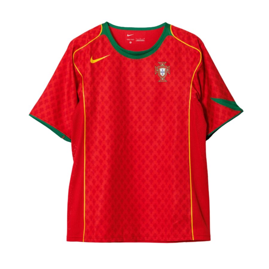 áo nike portugal 2004 reissue men's football replica shirt 'sport red pine green' hf6851-614
