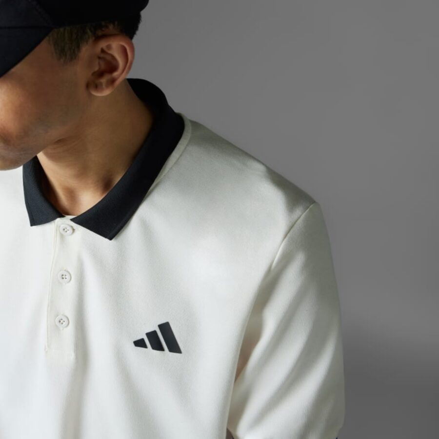 áo adidas polo tennispickleball heritage nam 'chalk white' jc6746
