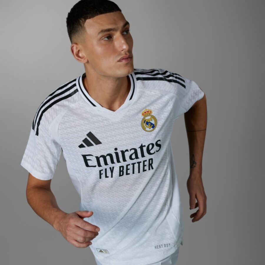 áo adidas jersey bóng đá authentic real madrid 2425 nam 'white' ix8095