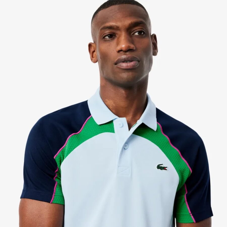 bộ quần áo lacoste ultra dry colour-block tennis 'navy blue green' gh8950166/ dh8955h1a