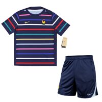 bộ quần áo nike france team 2024 pre-match jersey 'blue' fj2727-499/ fj2202-499